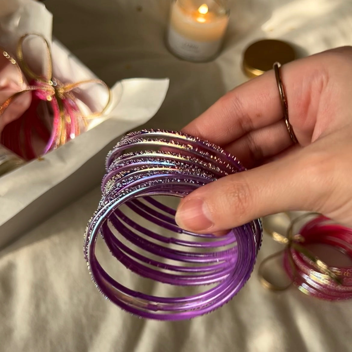lavender eid box 💜🌙🕯️✨